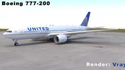 Boeing 777-200 3D model