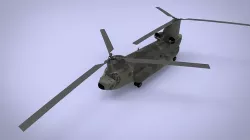  Boeing CH-47 Chinook camouflage 3D model