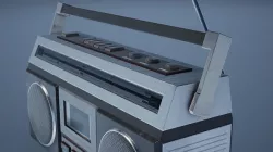Boombox Low-poly 3D model