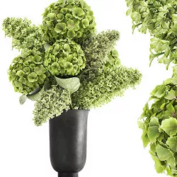 Bouquet of flowers in a vase 163 3D model