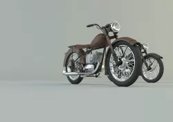 BSA BantamD1 motorcycle 3D model