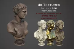Bust of  Venus Low-poly 3D model