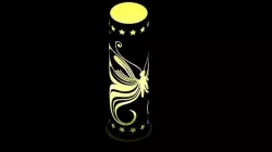 Butterfly carved lamp 3D model