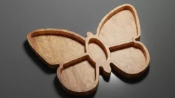 Butterfly Tray - CNC Files for Wood 3D model