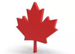 Canadian maple leaf 3D model