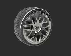 Car tyre 3D model