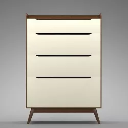 Carson Carrington Borlange Mid-century 4-drawer Chest 3D model