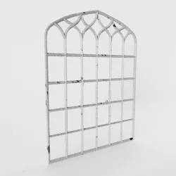 Cast Iron Victorian Window Low-poly 3D model