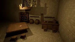 Castle interior - Wooden Furniture 3D model