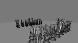 Chess Pieces 3D model