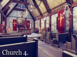 Church 4 Low-poly 3D model