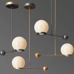 Contrapesso 8 inch Globe Led Pendant 3D model