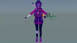 Cute Weaver V2 Full rigged ready for Animation and Game Low-poly 3D model
