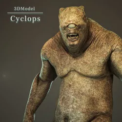 Cyclops Low-poly 3D model
