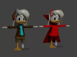 Della Duck Models 3D model