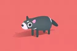 Devon the Tasmanian Devil - Quirky Series Low-poly 3D model
