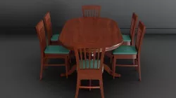 Dining Table - Royal Low-poly 3D model