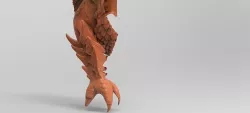 Dragon claw leg 3D model