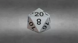 Dungeons and Dragons D20 Die 3D model