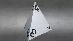 Dungeons and Dragons D4 Die 3D model