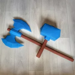 DWARVEN WEAPONS Low-poly 3D model