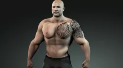 Dwayne Johnson The Rock Low-poly 3D model