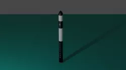 Electron Rocket Low-poly 3D model