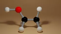 Ethanol Molecule C2H6O Low-poly 3D model
