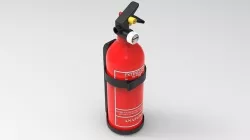 fire extinguishers Low-poly 3D model