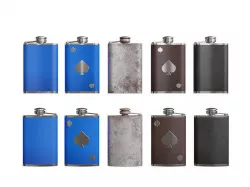 Flask pack Low-poly 3D model
