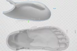 Flat Foot Mold - Silicone Model 3D model