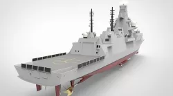 Frigate Type 0 Low-poly 3D model