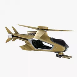 Futuristic Copter Low-poly 3D model
