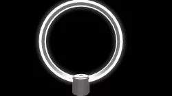 Futuristic Lamp Low-poly 3D model