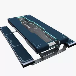 Futuristic Table 2 Low-poly 3D model