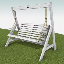 Garden swing revit family 3D model