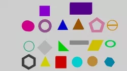 geometric shapes Low-poly 3D model