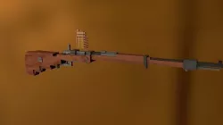 Gewehr 98 Minecraft gun  Low-poly 3D model