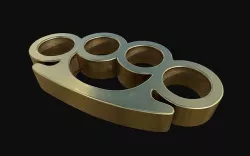 Gold Brass Knuckles 3D model