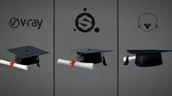 Graduation Cap Low-poly 3D model