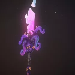 Hand Painted Octopus Chaos Sword Low-poly 3D model
