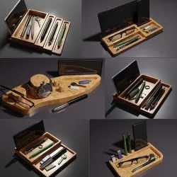 Holder Organizer Pack - CNC files for Wood  3D model