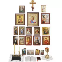 Home altar icons set 3D model