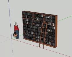 home library 3D model