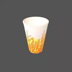 Hong Kong Cha Chaan Teng Paper Cup v1 001 Low-poly 3D model