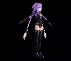 Hyperdimension Neptunia Mk2 - PurpleHeart Low-poly 3D model