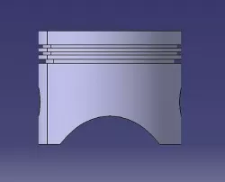 IC Engine Basic Piston Design 3D model