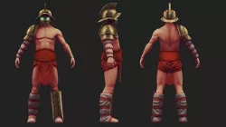 immortal murmillon Low-poly 3D model