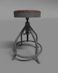 Industrial Bar Chair 3D model