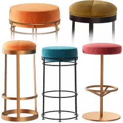 Industry West JAX bar stool 3D model